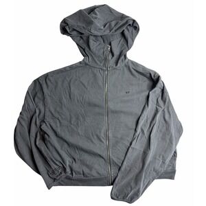 Ye Kayne West Vultures Zip Hoodie Korea Boxy Cropped ¥$ Oversized